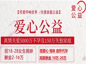 上城捐卵助孕生子 爱心志愿者招募